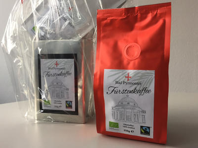 F�rstenkaffee, Fairtrad-Kaffee aus Bad Pyrmont.