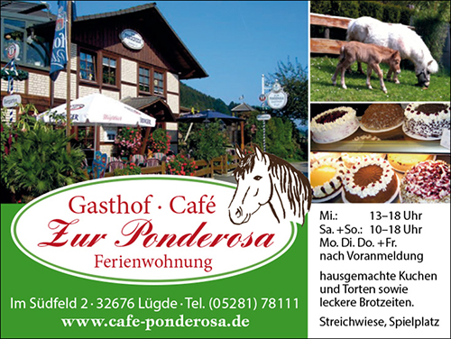 Gasthof, Cafe, Ferienwohnung Ponderosa