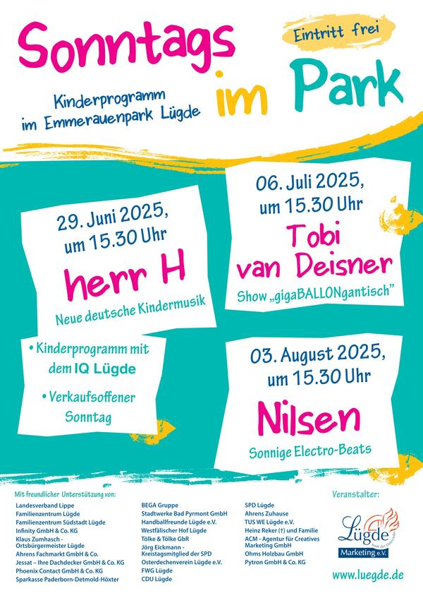 Bild vergr&ouml;&szlig;ern: Plakat Sonntags im Park 2025