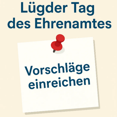 L�gder Tag des Ehrenamtes Vorschl�ge 