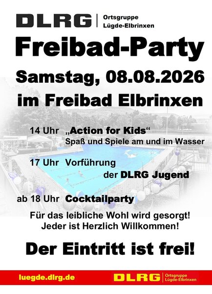 Bild vergr&ouml;&szlig;ern: Freibadparty 2026