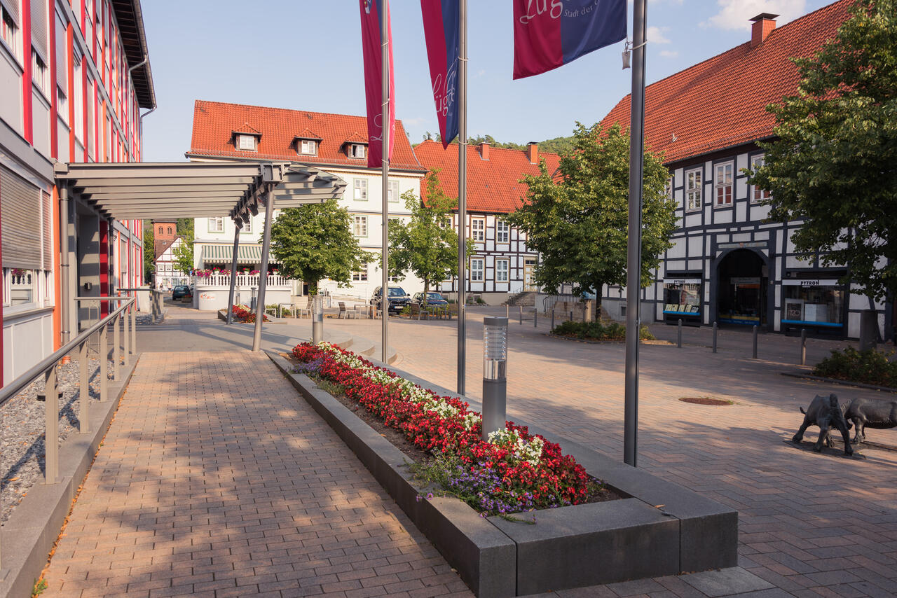 Bild vergr&ouml;&szlig;ern: Blick auf den Marktplatz